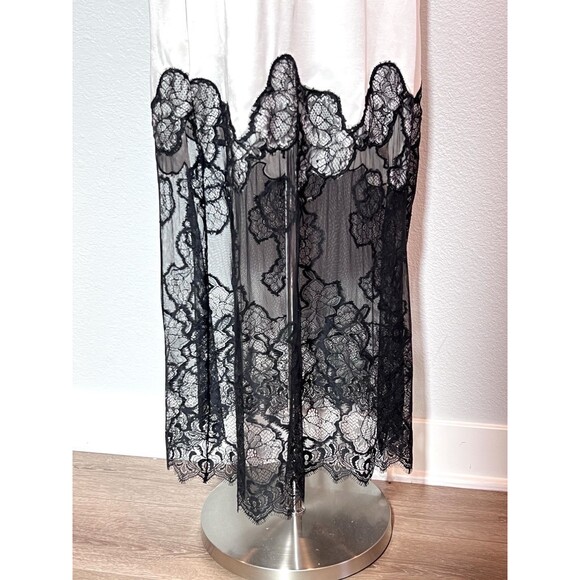 ZARA WOMAN SS24 WHITE LACE SATIN EFFECT DRESS ZW COLLECTION SIZE LARGE 8385/789 - Picture 12 of 16